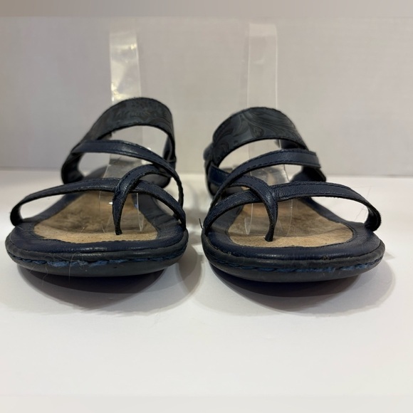 b.o.c blue thong strappy sandals size 6 Medium - Picture 6 of 11